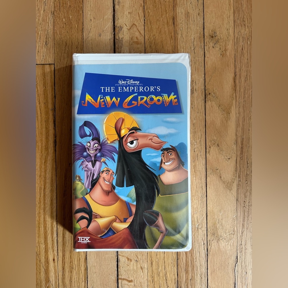 Disney The Emperor's New Groove Blue and Black VHS